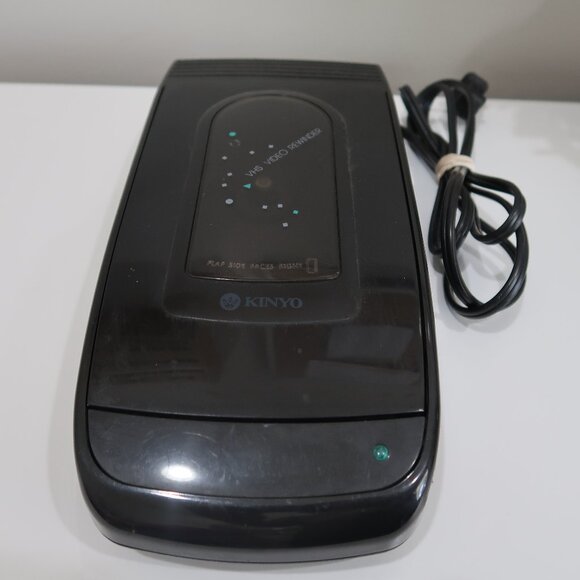 Vintage KINYO VHS Rewinder Video Cassette Tape Black TESTED & Working - Picture 1 of 5